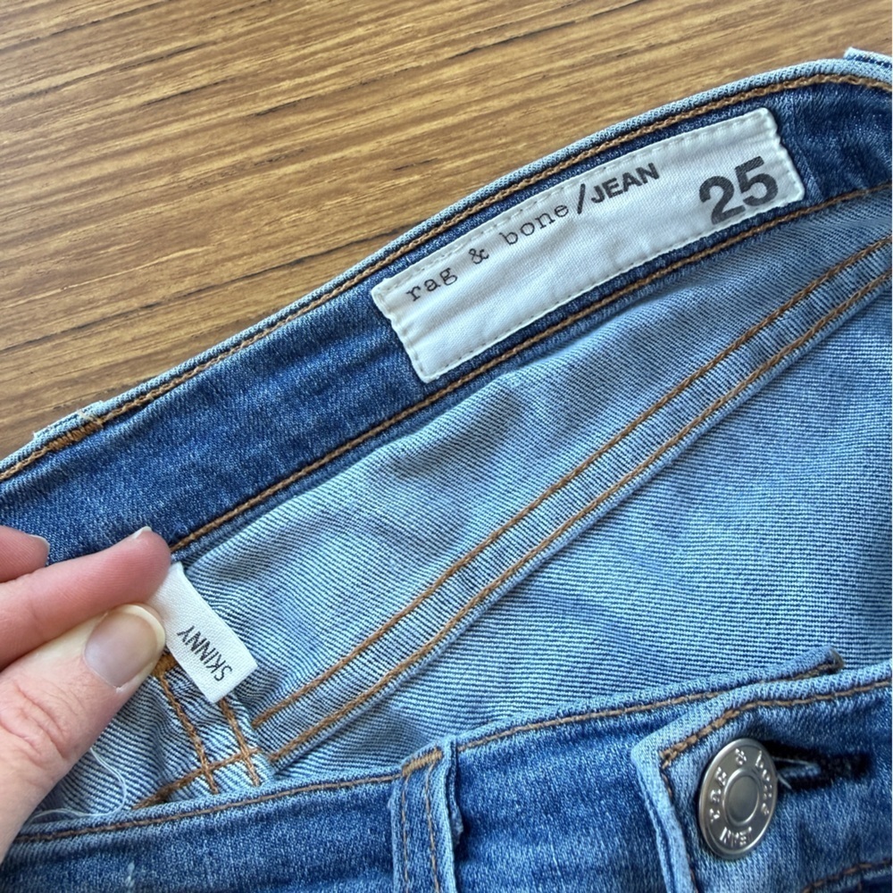 rag & bone Skinny Jeans Women’s Size 25 30” Inseam - Picture 2 of 6